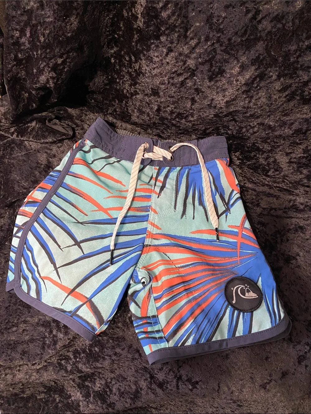 Marvel Red Spider-Man Swim Shorts & Quicksilver Multicolor Tropical Boardshorts
